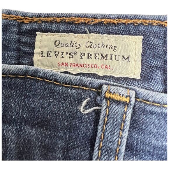 Levi Mile High Super Skinny Jeans Sz 28 x 31 Medium Wash - Picture 6 of 10